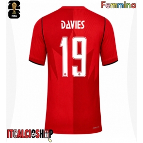 Canada Alphonso Davies #19 Prima Maglia Femmina Mondiali 2026 Manica Corta